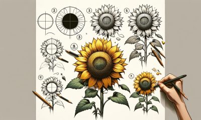 How to draw a sunflower: A step-by-step guide