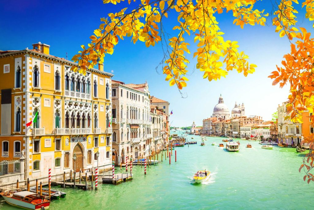 Venice: Serenity Amidst Autumnal Glow