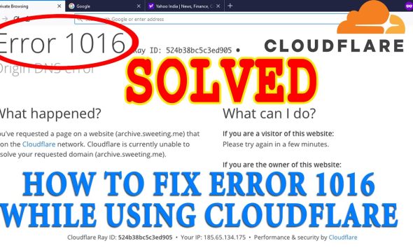 Error 1016 Origin DNS error fix: A troubleshoot guide