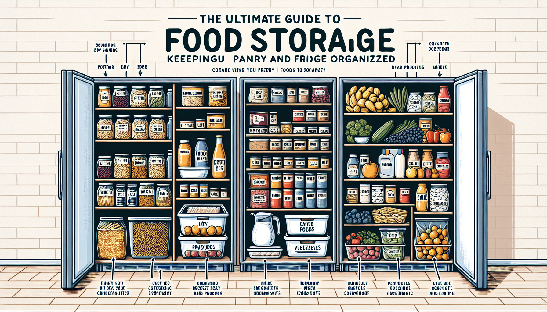 The Ultimate Guide to Food Storage: Keeping Your Pantry and Fridge Organized The Ultimate Guide to Food Storage: Keeping Your Pantry and Fridge Organized